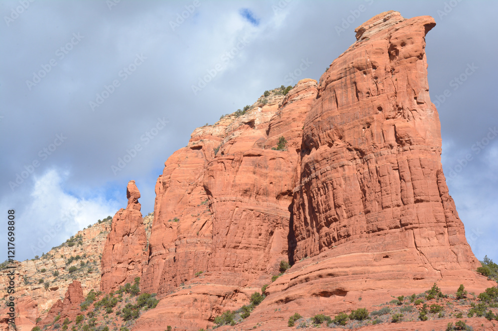 Fototapeta premium Coffee Pot Rock Prominence - West Sedona Arizona