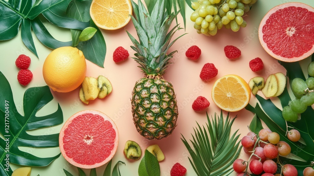 Fresh raw vegetables and fruits. Fresh raw vegetables and fruits.