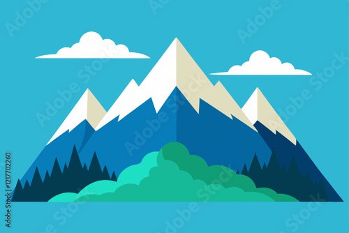 mountain landscape illustration