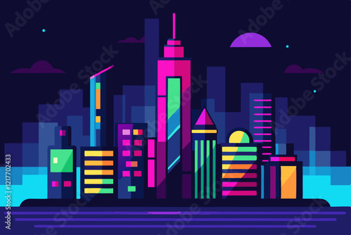 night city skyline