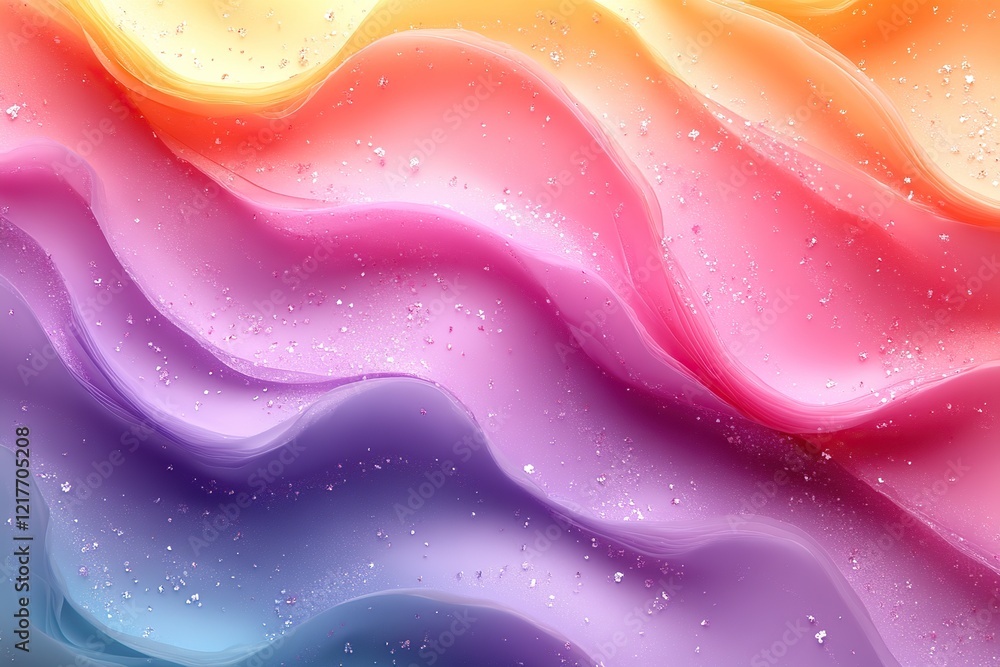Obraz premium Wallpaper background in pastel colors with wavy lines