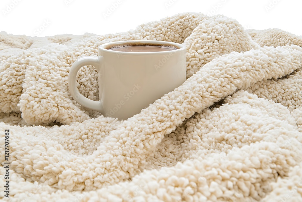 Cozy Blanket with a Cup of Coffee Cozy Blanket with a Cup of Coffee