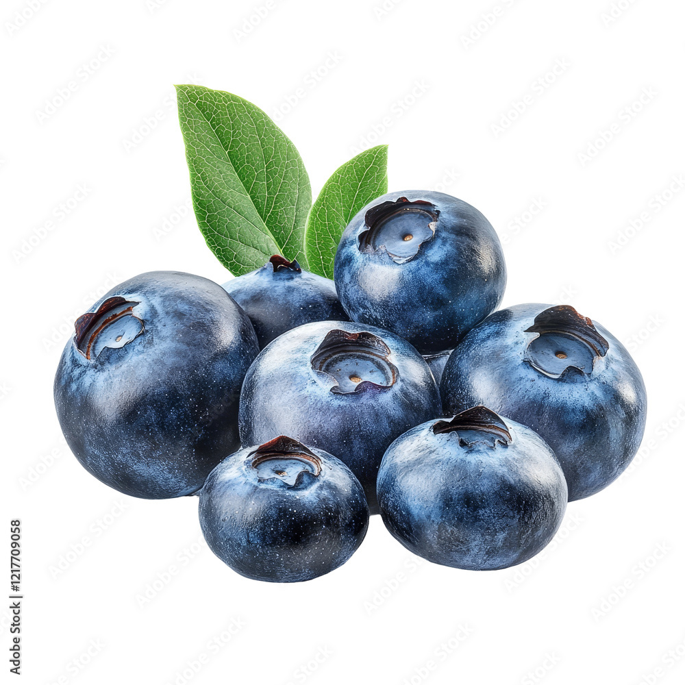 Fresh blueberries isolated against a transparent background, showcasing their vibrant color and natural sheen, Group of fresh blueberries isolated Fresh blueberries isolated against a transparent background, showcasing their vibrant color and natural sheen, Group of fresh blueberries isolated