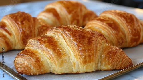 Freshly baked pastries on a wooden surface with soft candlelight ambiance