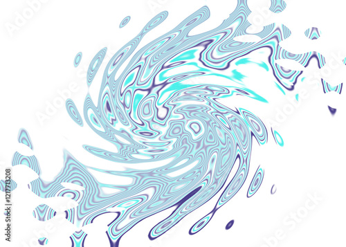 Wallpaper Mural An abstract transparent psychedelic wavy spiral shape design element overlay. Torontodigital.ca