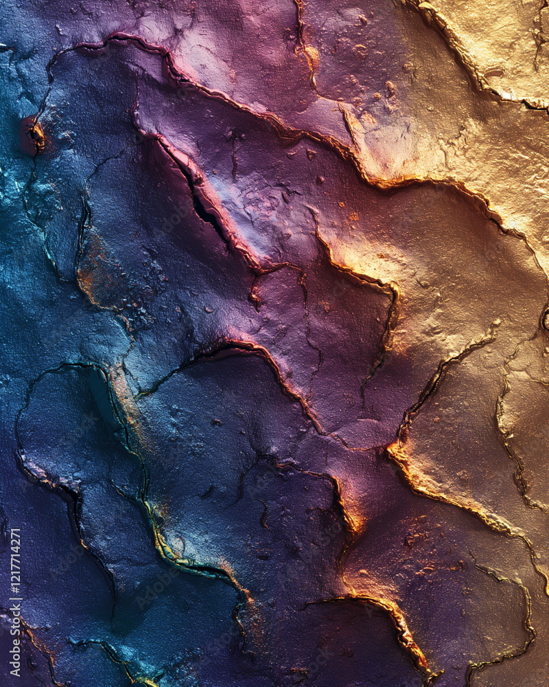 Fototapeta premium Skin texture with iridescent colors reminiscent of_005