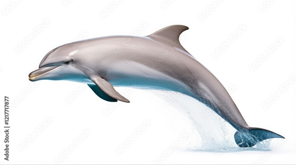 Graceful Leap of an Adult Bottlenose Dolphin in Honduras Waters Graceful Leap of an Adult Bottlenose Dolphin in Honduras Waters