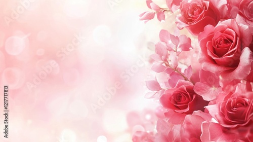 Romantic Pink Roses Bouquet: A Delicate Floral Arrangement