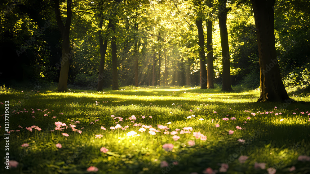 tranquil forest glade tranquil forest glade
