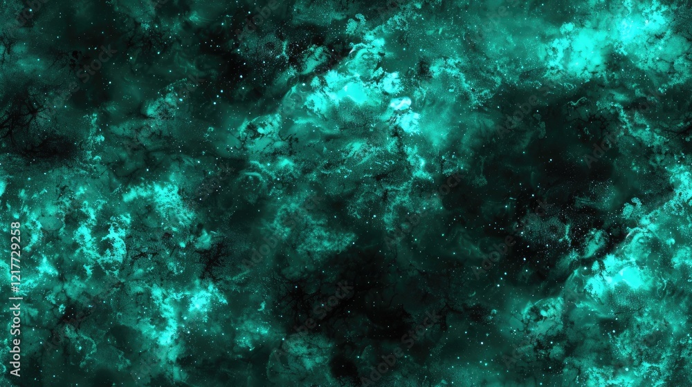 Fototapeta premium A dark ocean background with a subtle teal glow