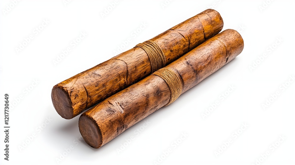 Two rustic wooden sticks tied together, showcasing a natural and organic aesthetic, ideal for crafts or home decor. Two rustic wooden sticks tied together, showcasing a natural and organic aesthetic, ideal for crafts or home decor.