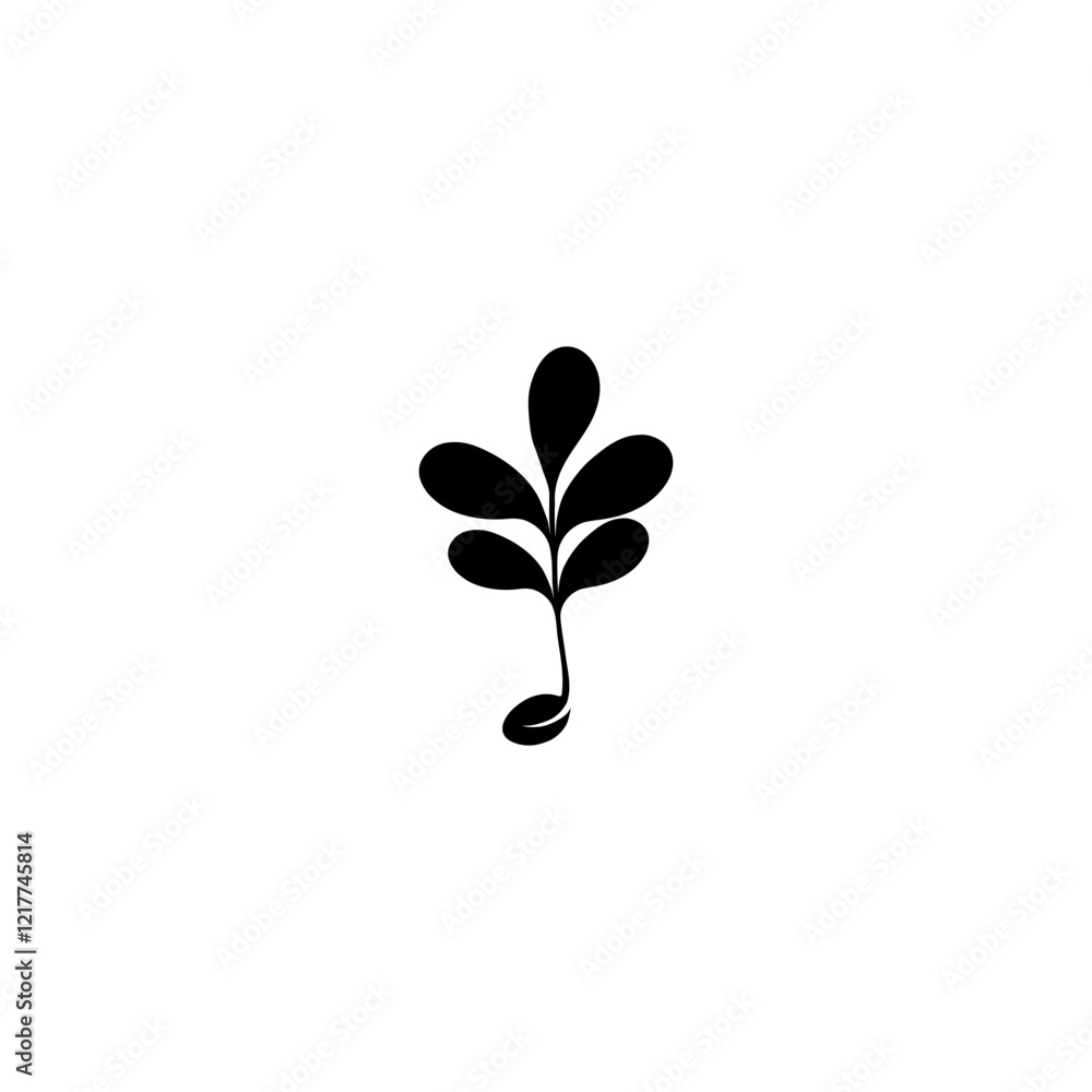 Sprout icon isolated on white background Sprout icon isolated on white background