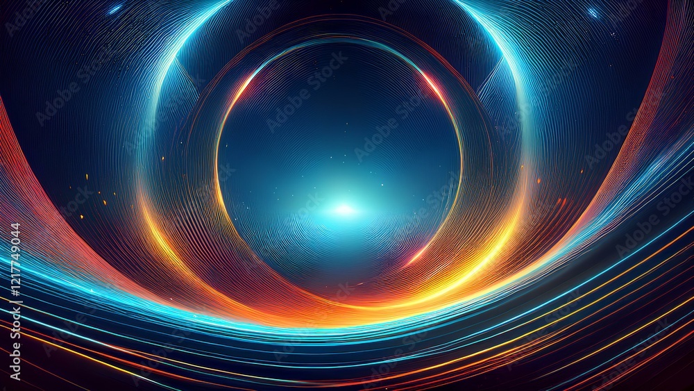 Fototapeta premium Artificial intelligence is transforming industries by automating tasks and analyzing data. It enhances decision-making, driving innovation in sectors like healthcare, finance, and education.