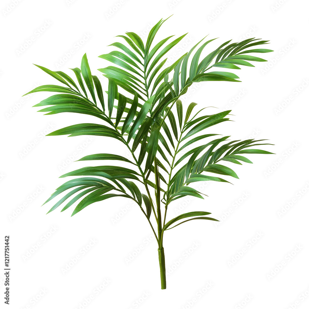 Vibrant green palm tree leaf isolated on a clean transparent background for design or decoration purposes, green leaf palm tree isolated on transparent backgroundfile Vibrant green palm tree leaf isolated on a clean transparent background for design or decoration purposes, green leaf palm tree isolated on transparent backgroundfile