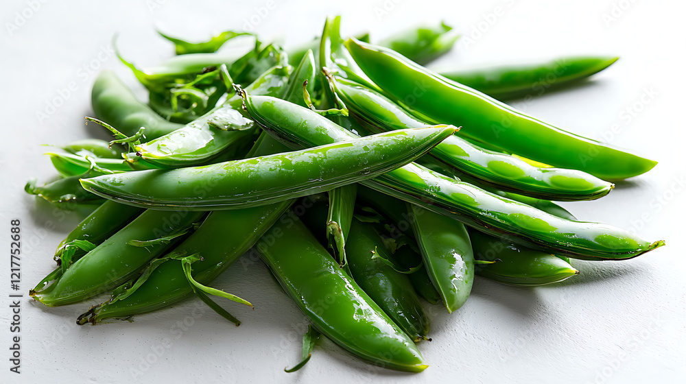A bunch of green peas are piled on top of each other. generated using AI A bunch of green peas are piled on top of each other. generated using AI
