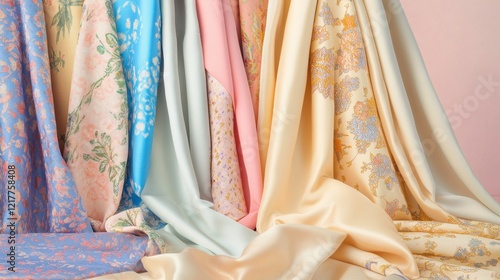 Wallpaper Mural Stylish Textile Patterns in Pastel Tones for Decor Torontodigital.ca