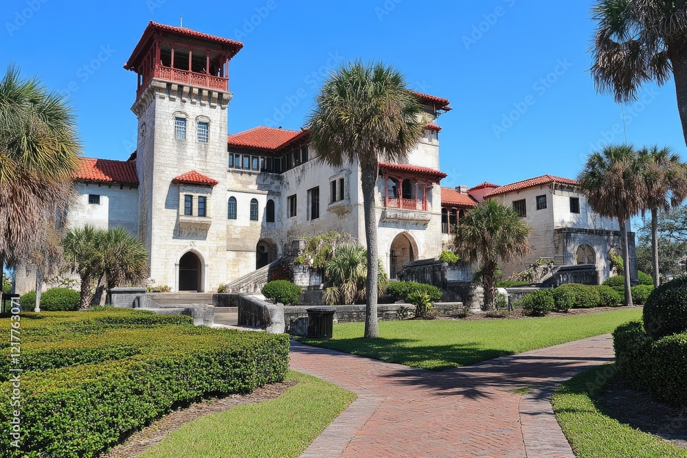 Scenic View of Castillo de San Marcos in St. Augustine, Florida: A Historic American Landmark Scenic View of Castillo de San Marcos in St. Augustine, Florida: A Historic American Landmark