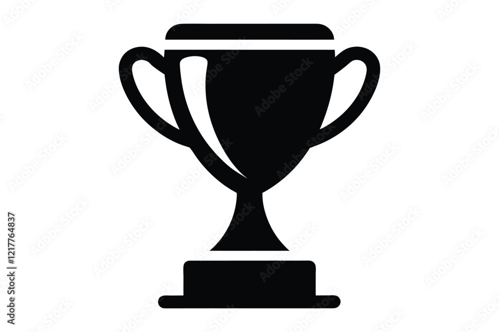 Trophy icon silhouette with Transparent Background - Versatile Clipart, Award and Achievement