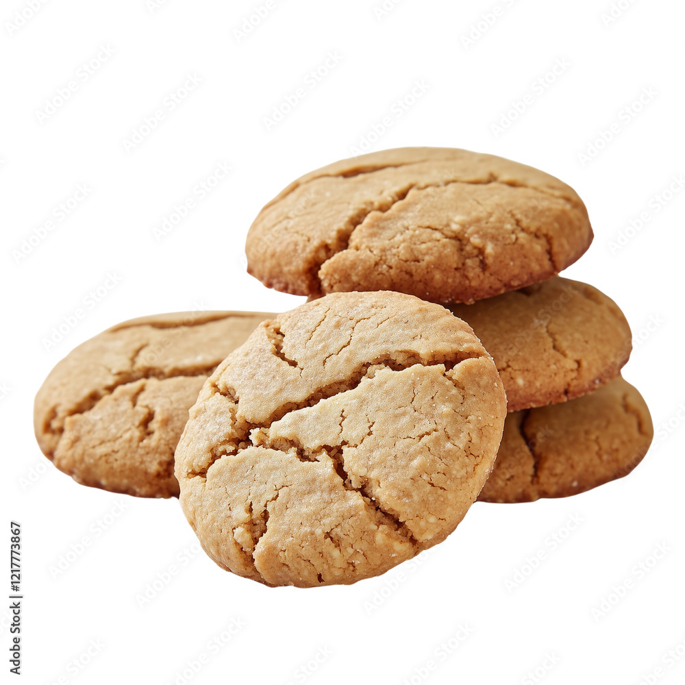 tahini cookies isolated on white tahini cookies isolated on white