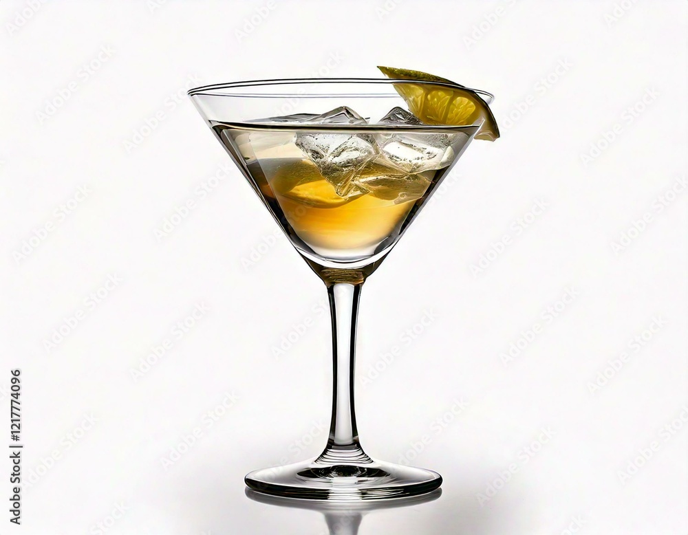 Coctail Drink Glass Isolated on white background Coctail Drink Glass Isolated on white background