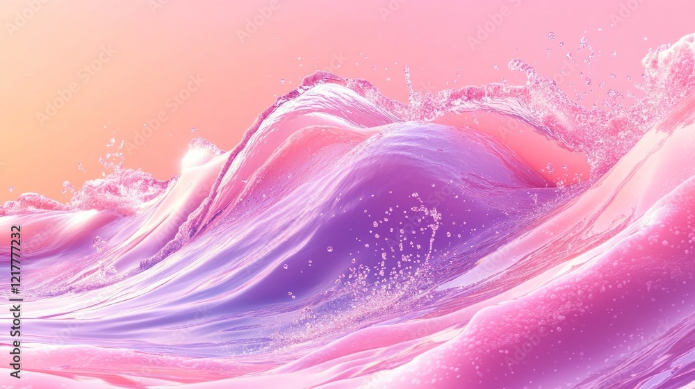 A vibrant, abstract representation of waves in pastel colors, evoking calm and creativity. A vibrant, abstract representation of waves in pastel colors, evoking calm and creativity.