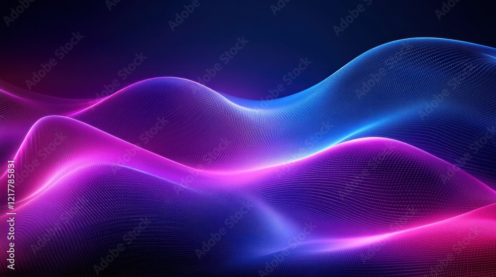 Abstract waves of vibrant colors creating a dynamic and futuristic visual effect. Abstract waves of vibrant colors creating a dynamic and futuristic visual effect.