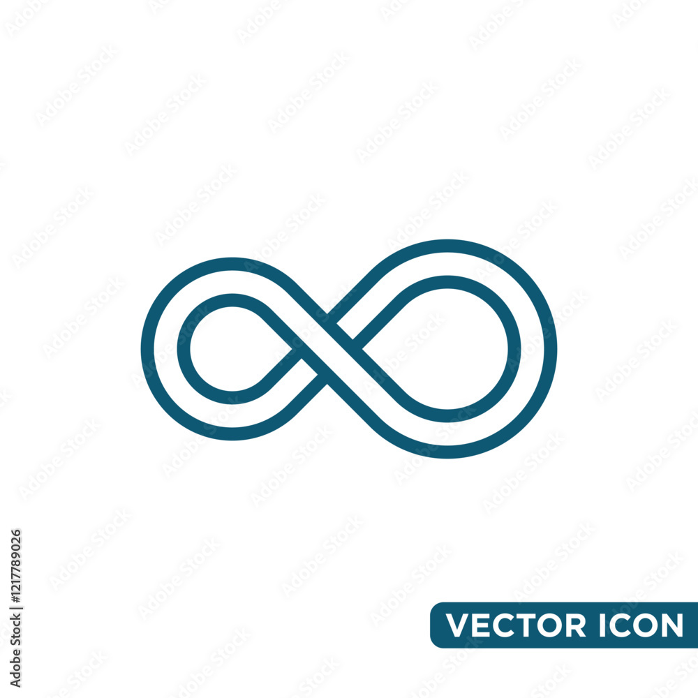 Minimalist Infinity Icon Design Template Minimalist Infinity Icon Design Template