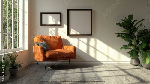 Wallpaper Mural Modern Living Room with a Sunlit Atmosphere Torontodigital.ca