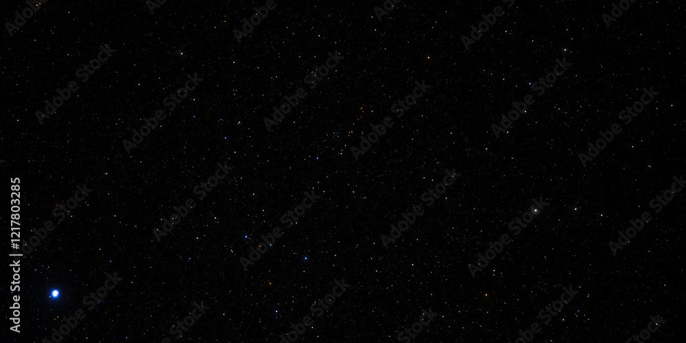 Fototapeta premium Night sky with countless stars against a deep black background