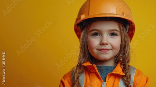 Endearing Young Worker in Safety Gear photo