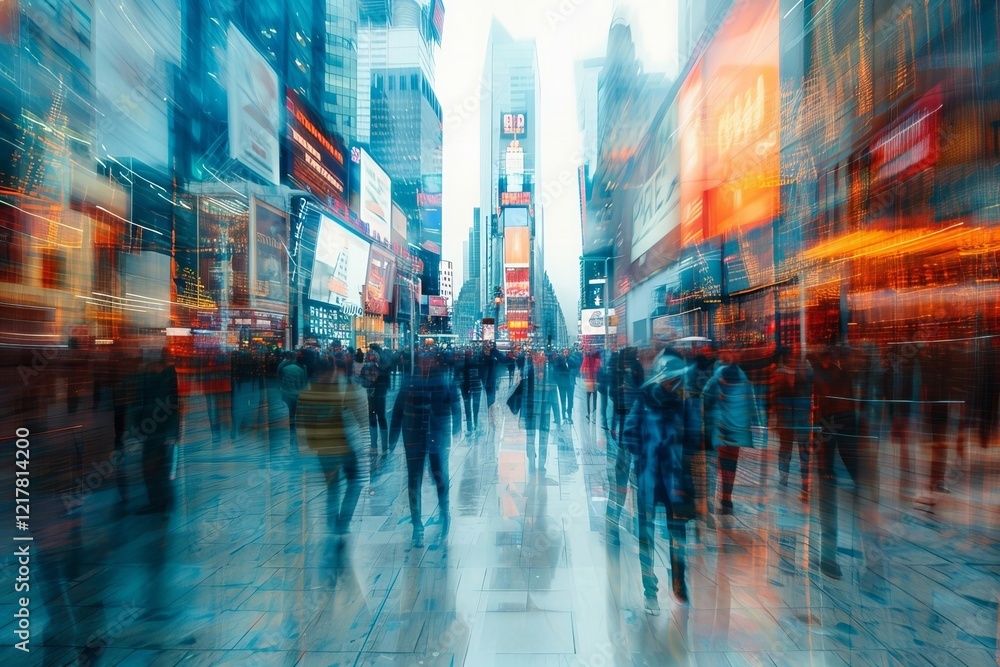 Capturing the Dynamic Energy and Eco-Friendly Design of a Busy Business District through Long Exposure Photography Capturing the Dynamic Energy and Eco-Friendly Design of a Busy Business District through Long Exposure Photography