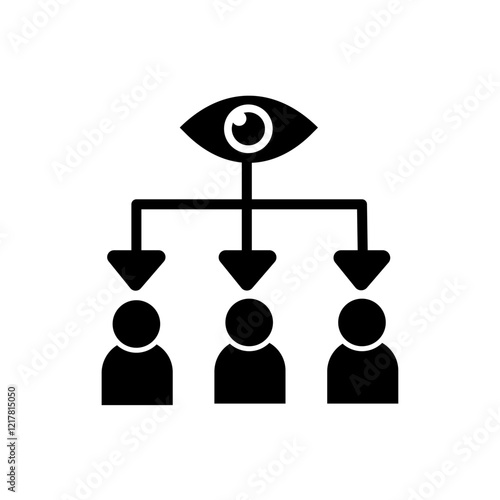 Supervision icon. Supervision icon vector