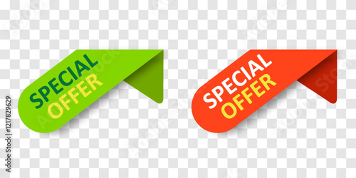 Vector sales label collection. Special offer, discount offer, best price, for promotion media design. Vector illustration isolated on png background
