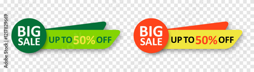 Vector sales label collection. Special offer, discount offer, best price, for promotion media design. Vector illustration isolated on png background