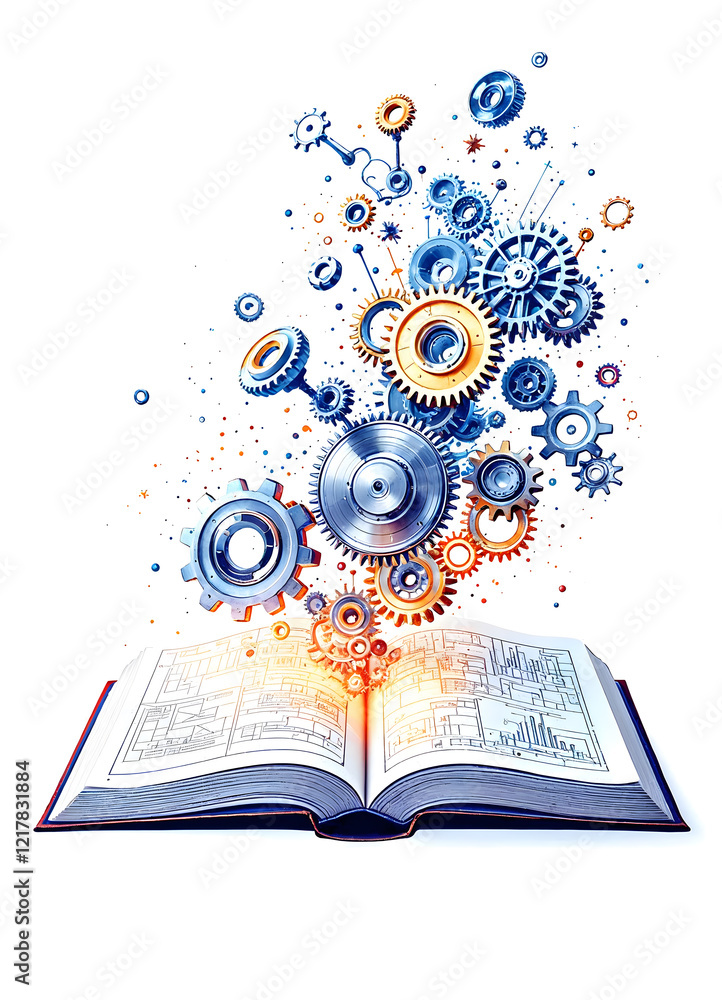 Obraz premium Gears of Knowledge