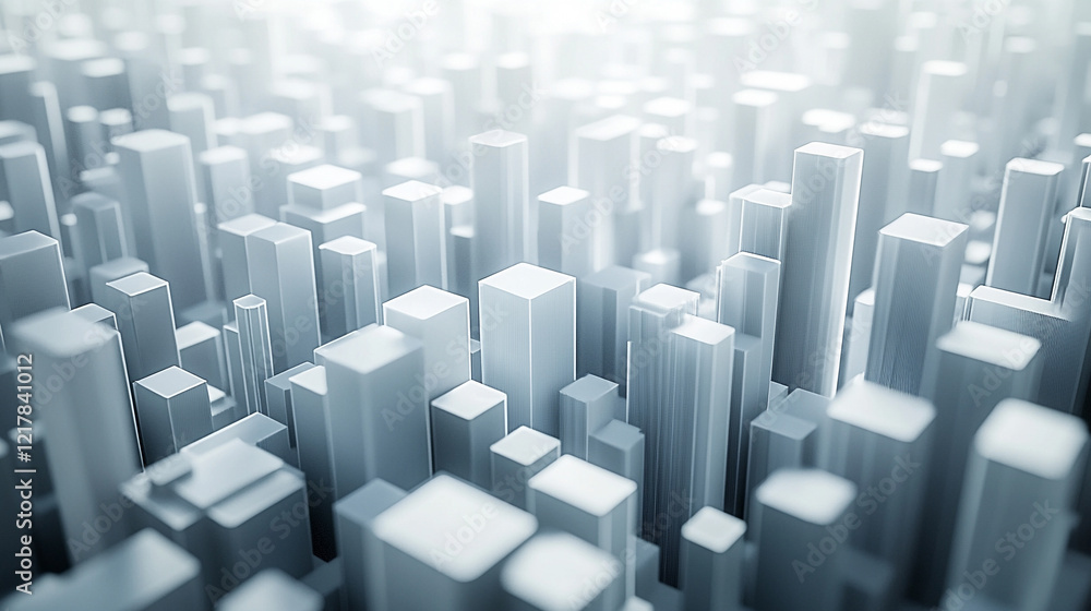 A white city with cube-shaped buildings, 3D rendered in an isometric view, minimalistic bright tones, modern aesthetic, with blurred background and empty space for caption on the side
A white city with cube-shaped buildings, 3D rendered in an isometric view, minimalistic bright tones, modern aesthetic, with blurred background and empty space for caption on the side