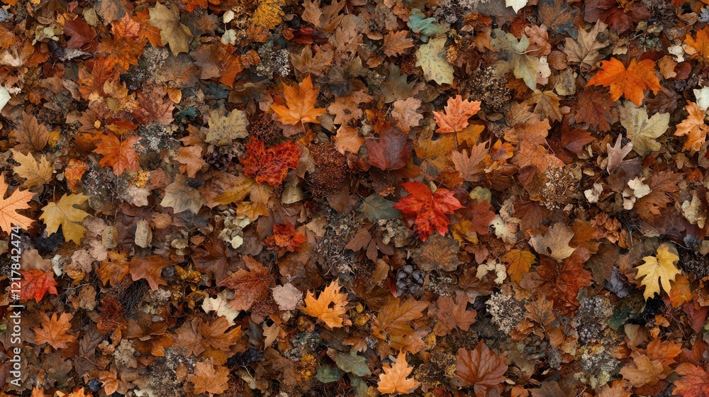 Autumn Leaf Pile A Colorful Seamless Texture of Fall Foliage Autumn Leaf Pile A Colorful Seamless Texture of Fall Foliage