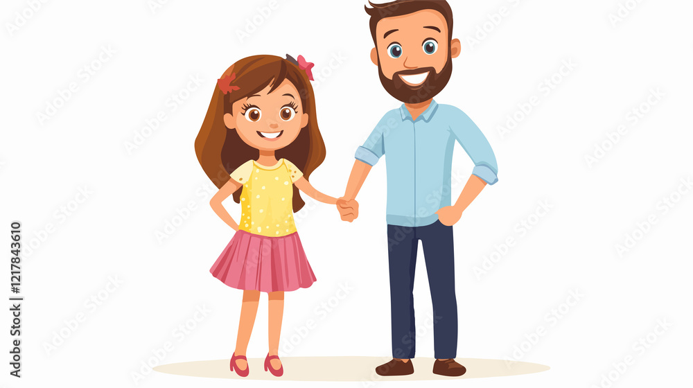 Happy Family Portrait: Smiling Woman, Man, and Cute Daughter Together Happy Family Portrait: Smiling Woman, Man, and Cute Daughter Together