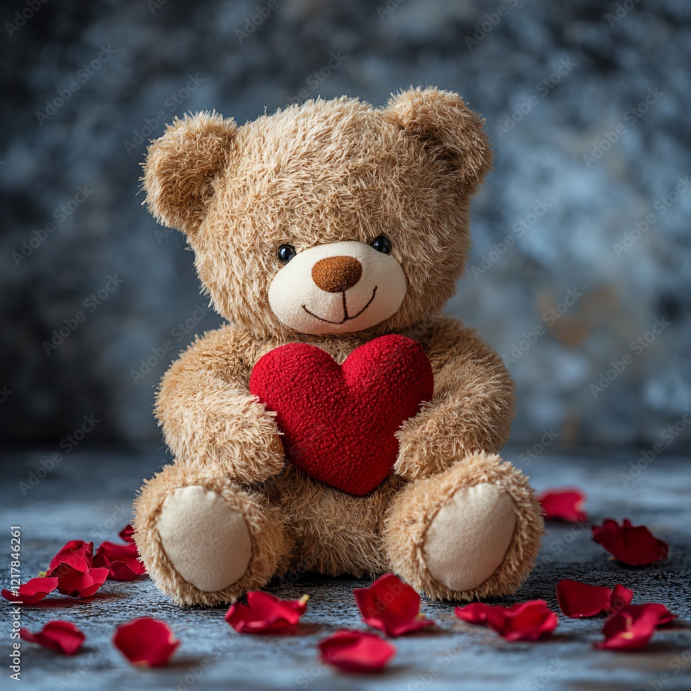 Teddy bear with red heart Teddy bear with red heart