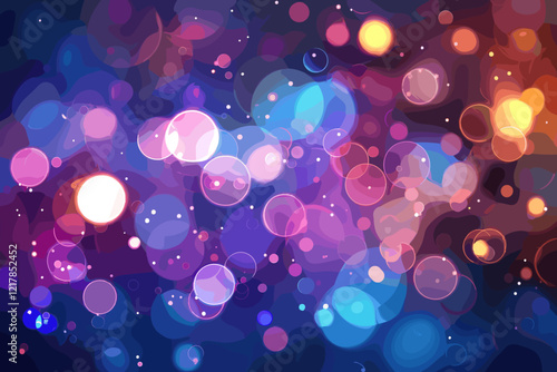 Dazzling Lights: Mesmerizing Bokeh Background with Glittering Hues