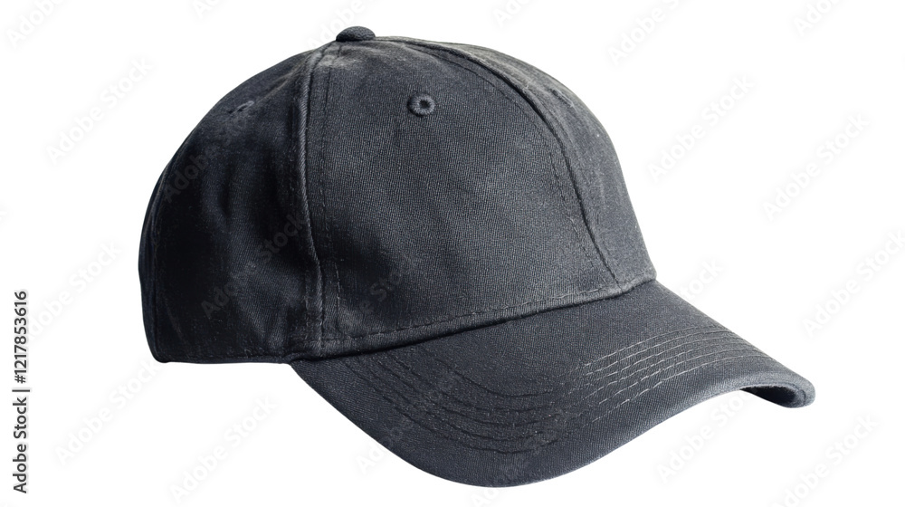 Black Baseball cap on transparent background Black Baseball cap on transparent background