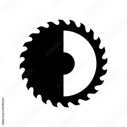 saw blade vector design,carpentry tool logo design,vintage,badge,editable design
