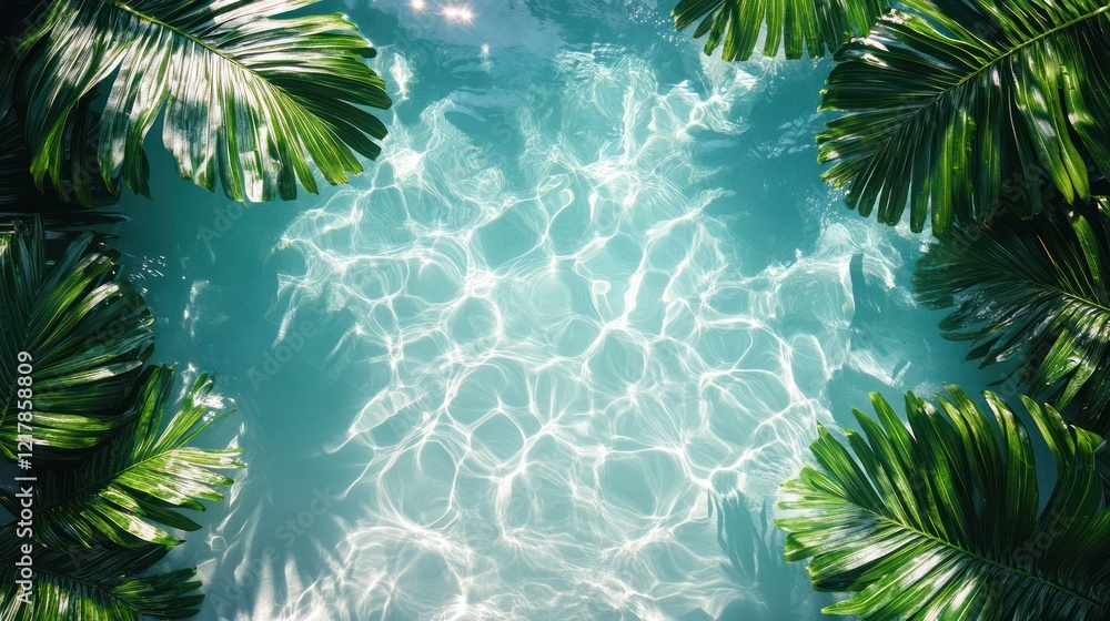 Tropical Poolside Paradise: Serenity and Summer Vibes Tropical Poolside Paradise: Serenity and Summer Vibes