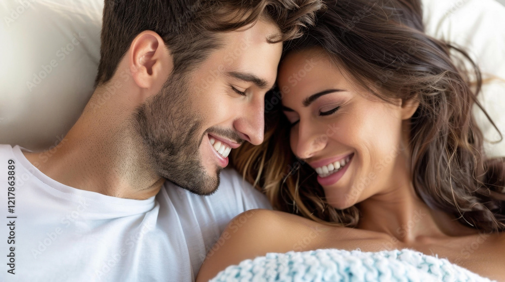 A lovely couple shares intimate moments while working on a laptop, enjoying each others company on the couch. A lovely couple shares intimate moments while working on a laptop, enjoying each others company on the couch.