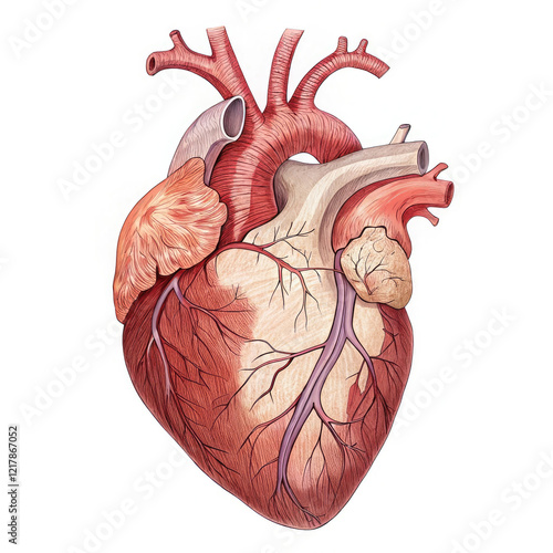 Wallpaper Mural human heart anatomy model isolated Torontodigital.ca