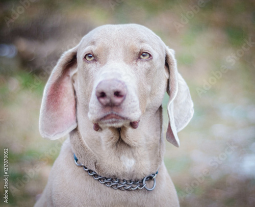 Silver Ghost: A Weimaraner Close-Up