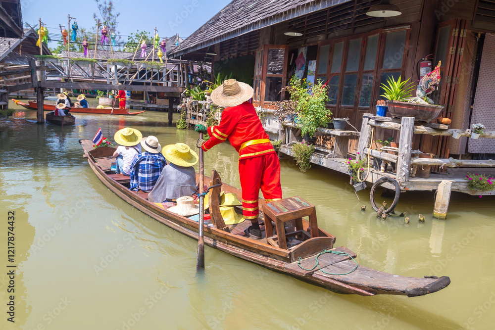 Obraz premium Floating Market in Pattaya