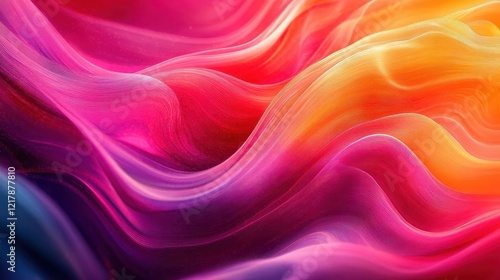 Wallpaper Mural Abstract lines and curves, close-up of flowing lines in vibrant colors, futuristic and fluid Torontodigital.ca