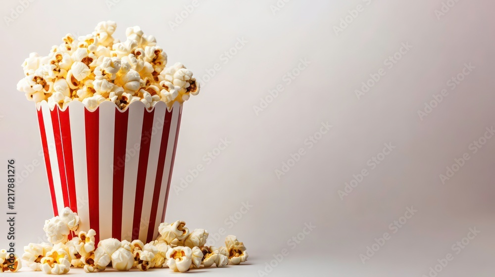 popcorn, isolated on white background, clipping path, full depth of field popcorn, isolated on white background, clipping path, full depth of field