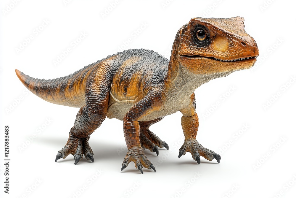 Obraz premium A realistic dinosaur figurine showcasing detailed features and textures.
